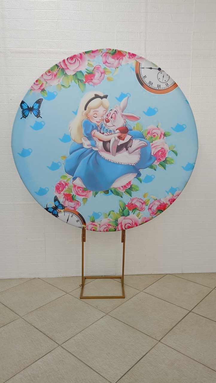 Painel Alice No Pais das Maravilhas - Jetibà Festas