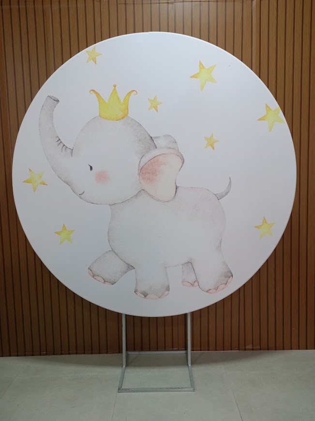 Painel Elefante Principe  - Jetibà Festas