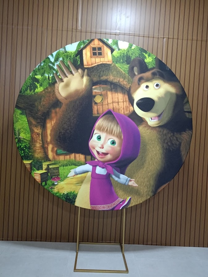 Painel Masha E O Urso 2  - Jetibà Festas
