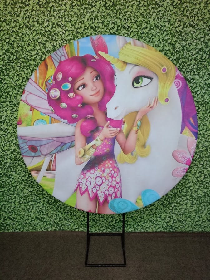 Painel Mundo da Mia - Unicórnio - Jetibà Festas