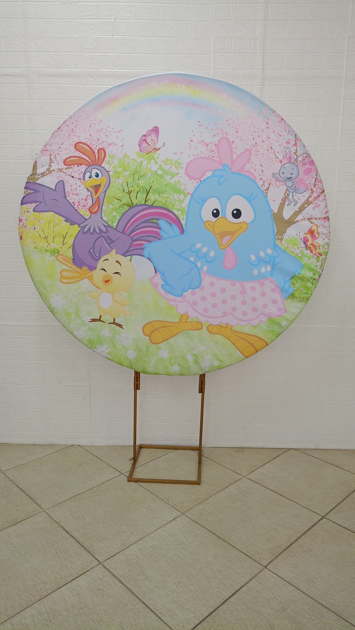 Painel Galinha Pintadinha E Galo Carijó - Jetibà Festas