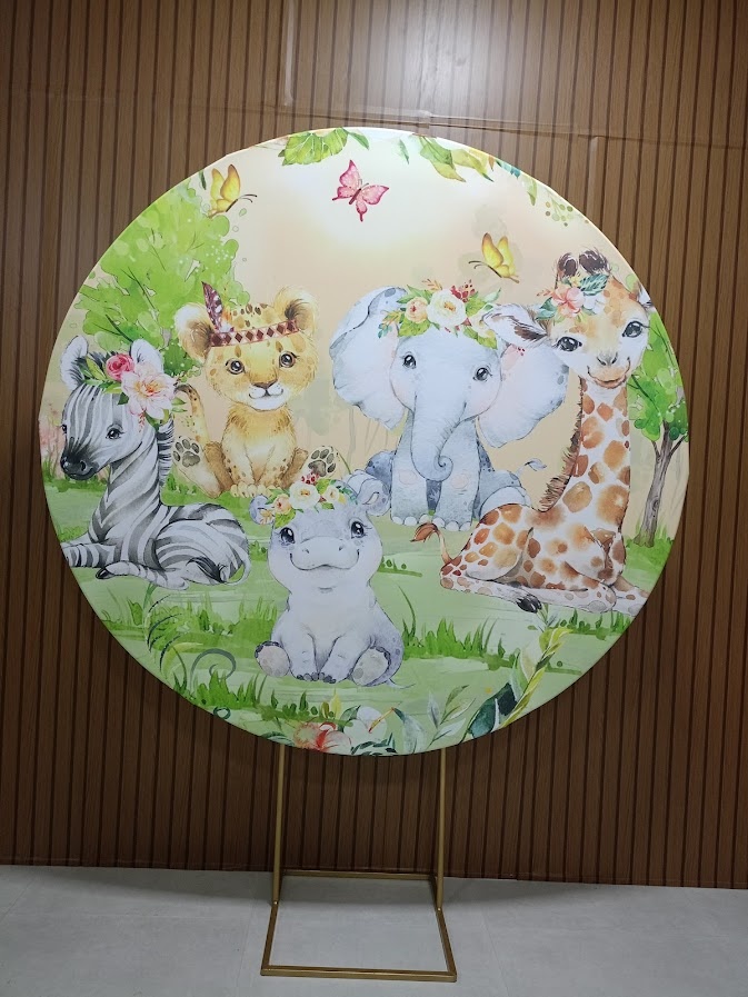 Painel Safari - Animais  - Jetibà Festas