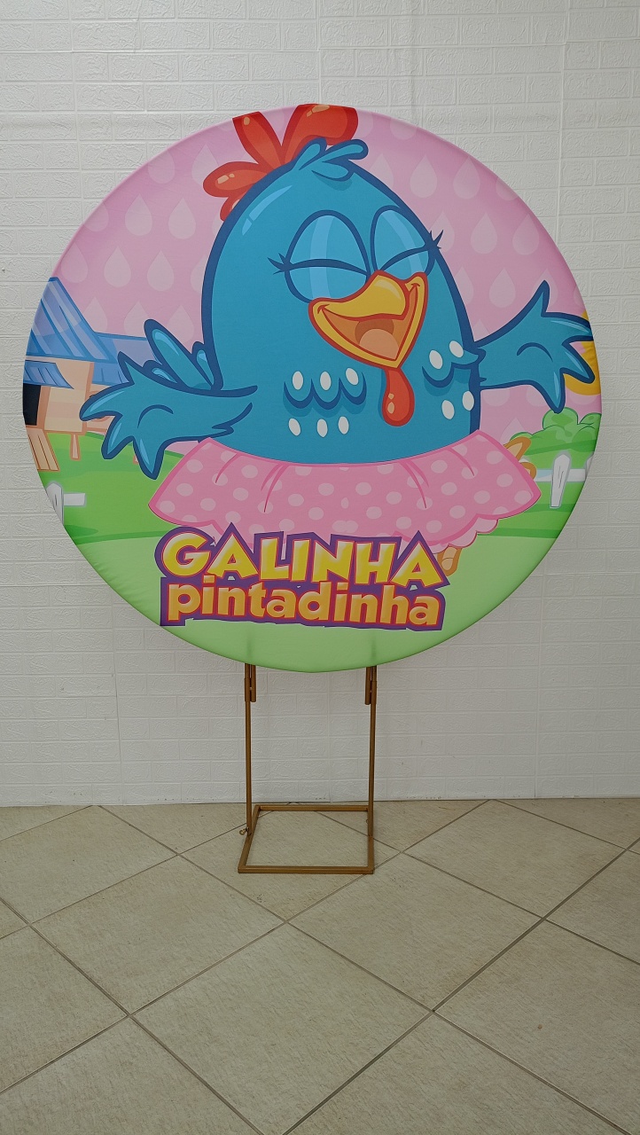 Painel Galinha Pintadinha Com Nome - Jetibà Festas
