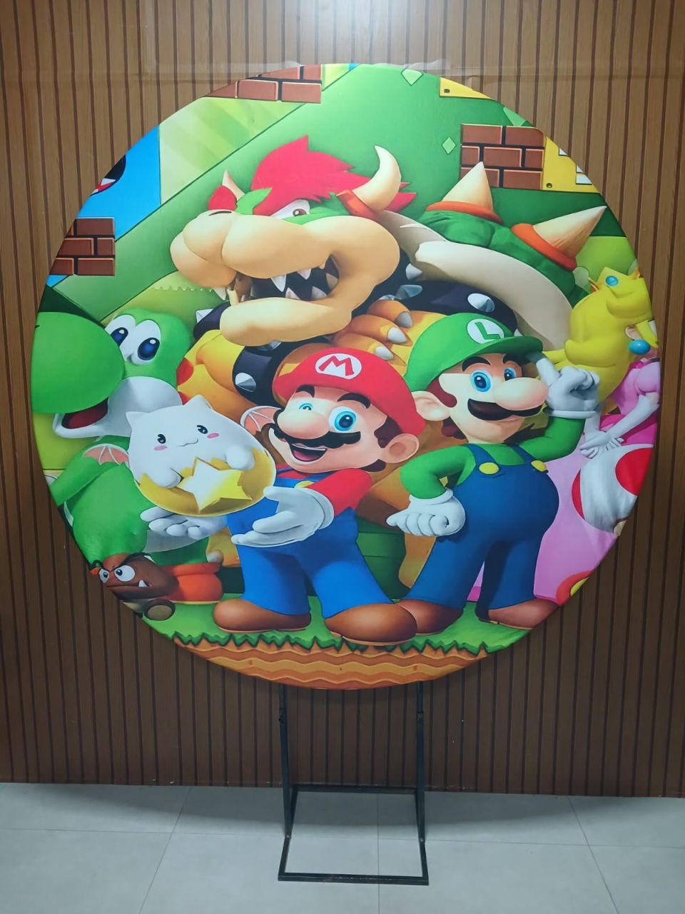 Painel Super Mario Bross - Luigi  - Jetibà Festas