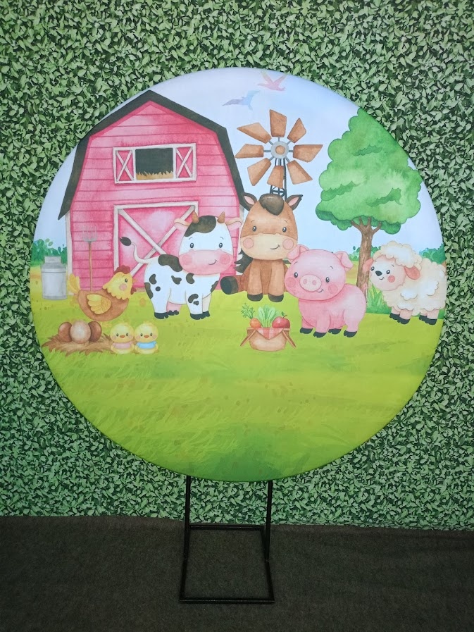 Painel Fazendinha - Animais  - Jetibà Festas