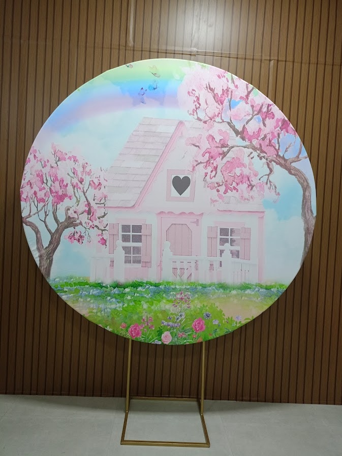Painel Jardim - Bosque Casinha - Casa - Jetibà Festas