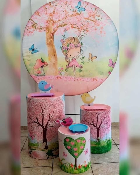 Kit Prata Jardim Encantado Boneca - CARLA CHIESA FESTAS