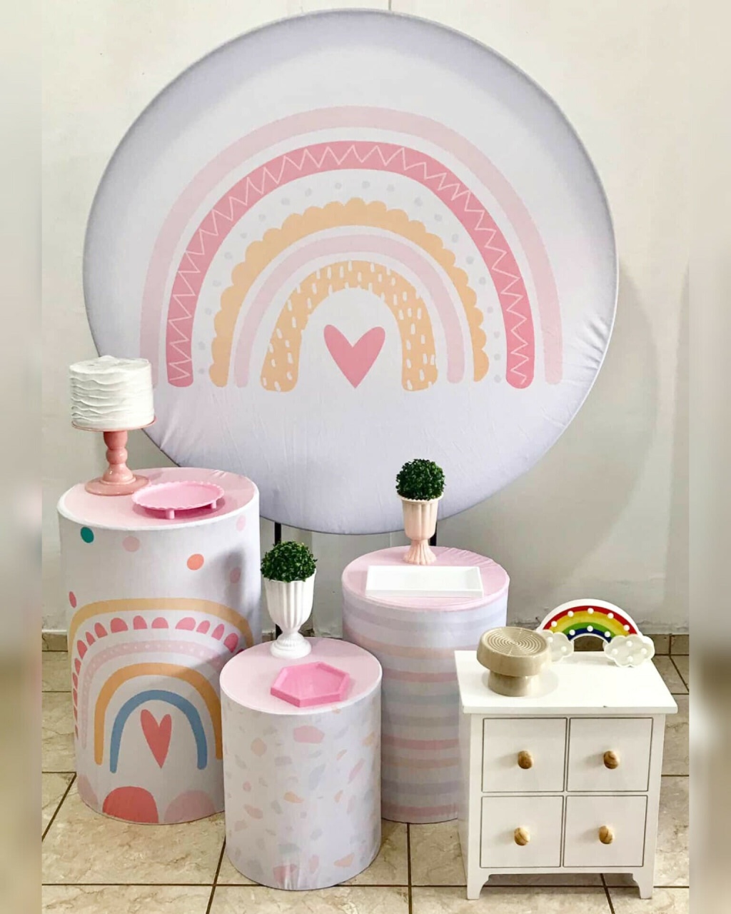 Kit Diamante Arco Irís Boho  - CARLA CHIESA FESTAS