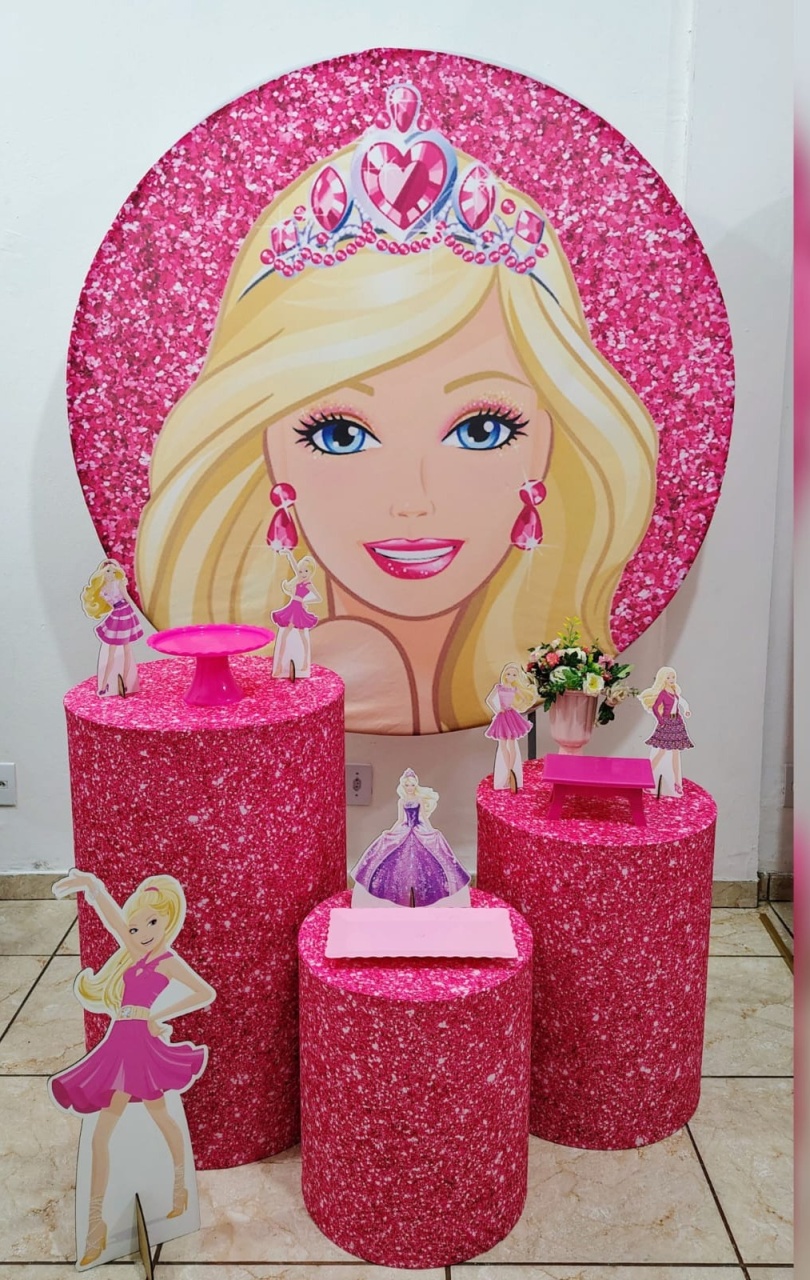 Kit Prata Barbie Princesa  - CARLA CHIESA FESTAS