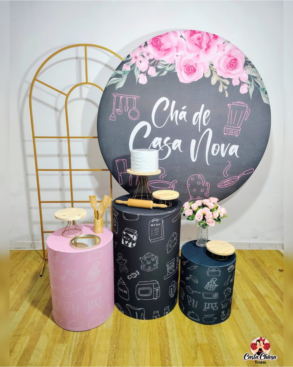 Chá Casa Nova 1 C/ Painel Ferro - CARLA CHIESA FESTAS