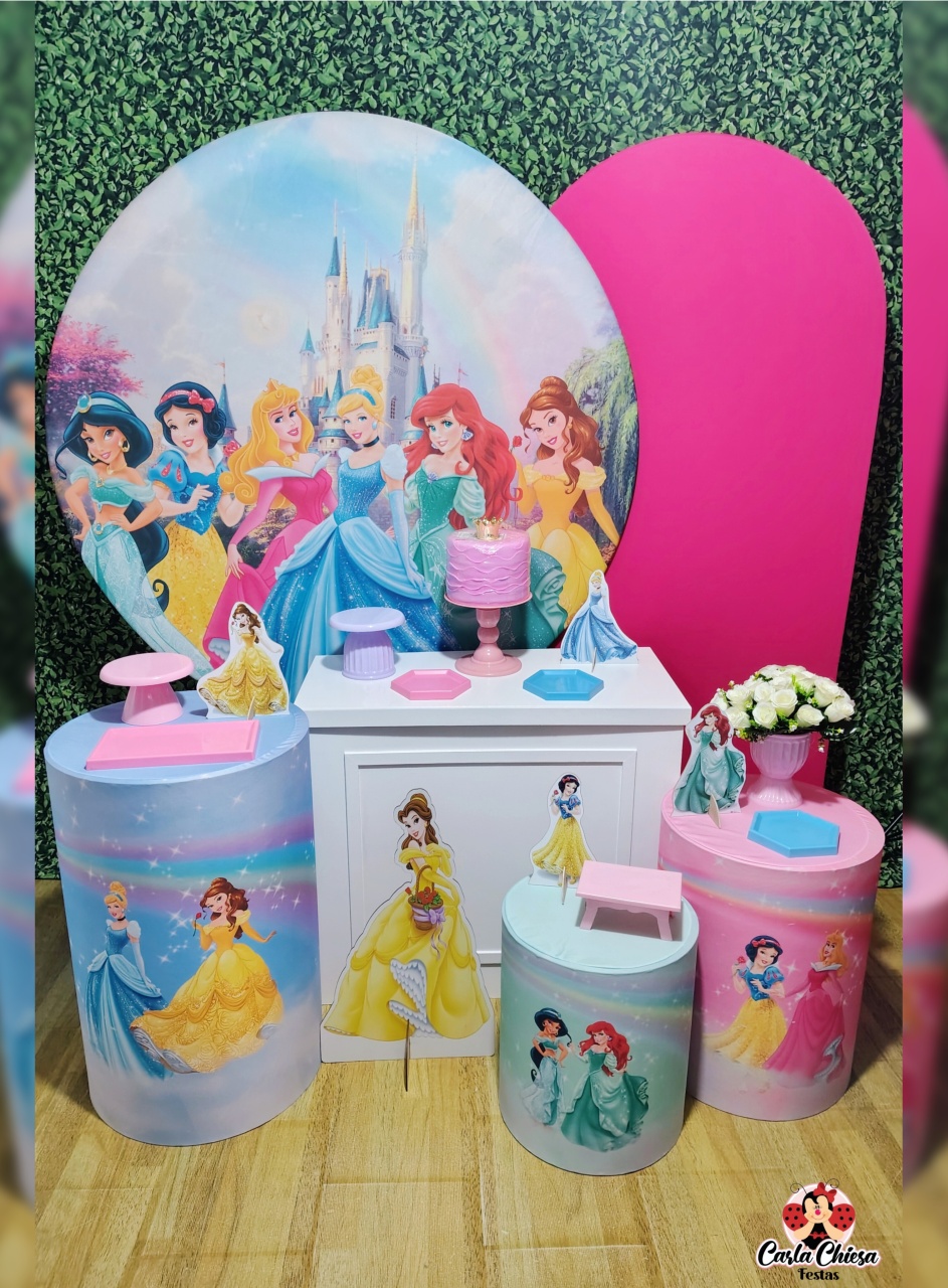 Kit Esmeralda Princesas Disney - CARLA CHIESA FESTAS