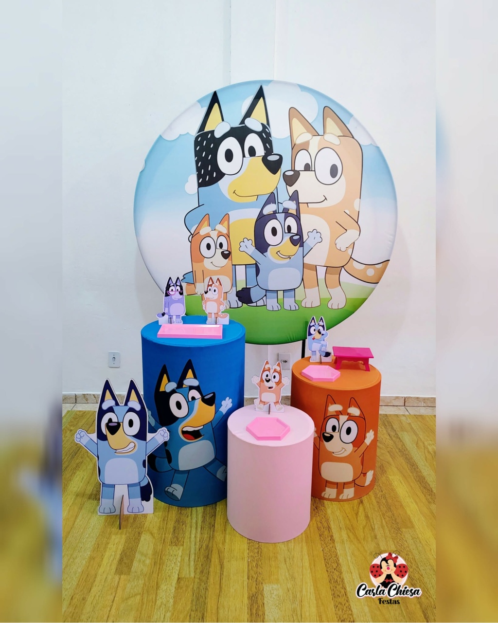 Kit Prata Bluey/Margaridas - CARLA CHIESA FESTAS