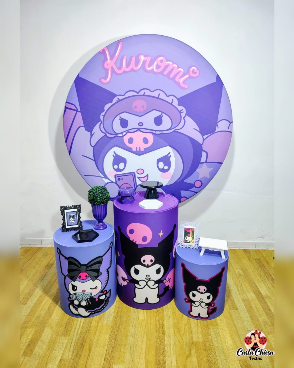 Kit Essencial Kuromi - CARLA CHIESA FESTAS