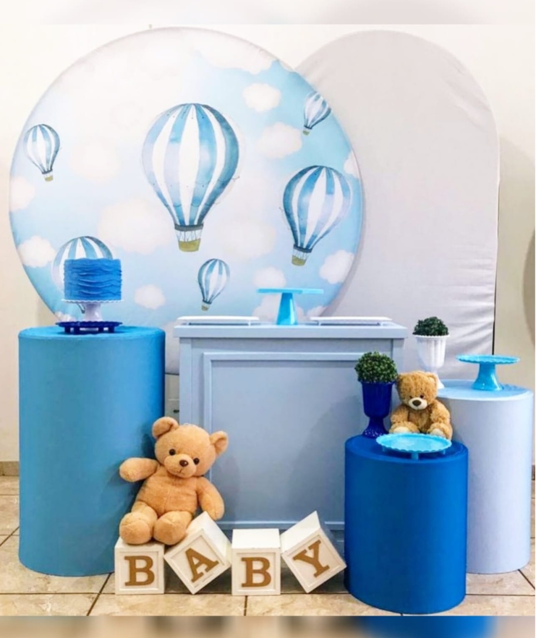 Kit Esmeralda Balões Azul - CARLA CHIESA FESTAS