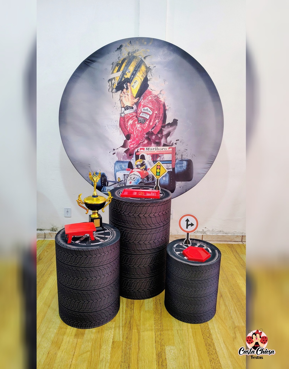 Kit Prata Senna Fórmula 1 - CARLA CHIESA FESTAS