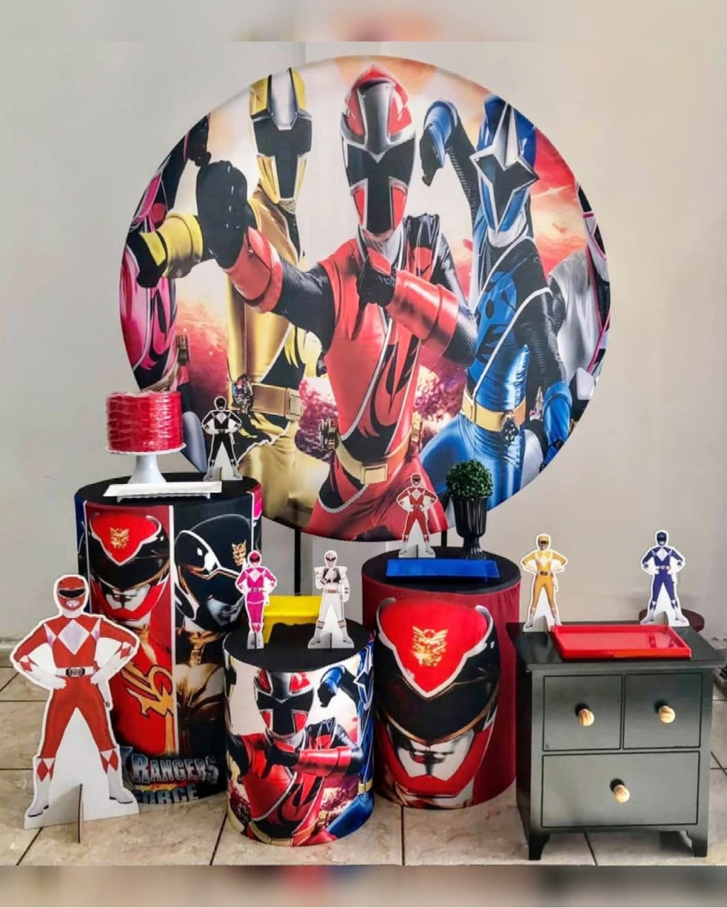 Kit Diamante Power Ranger - CARLA CHIESA FESTAS