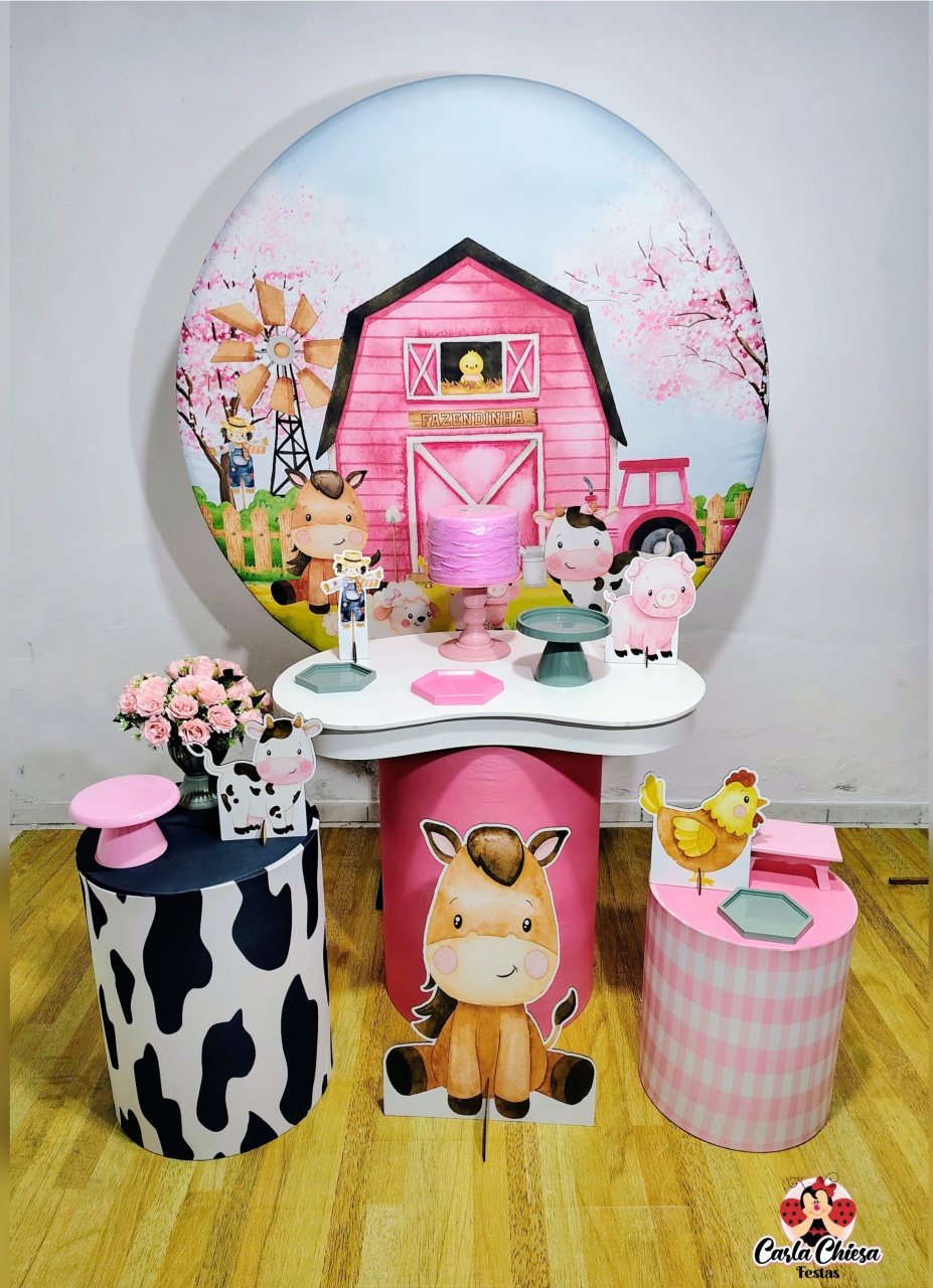 Kit Orgânico P - Fazendinha Rosa - CARLA CHIESA FESTAS