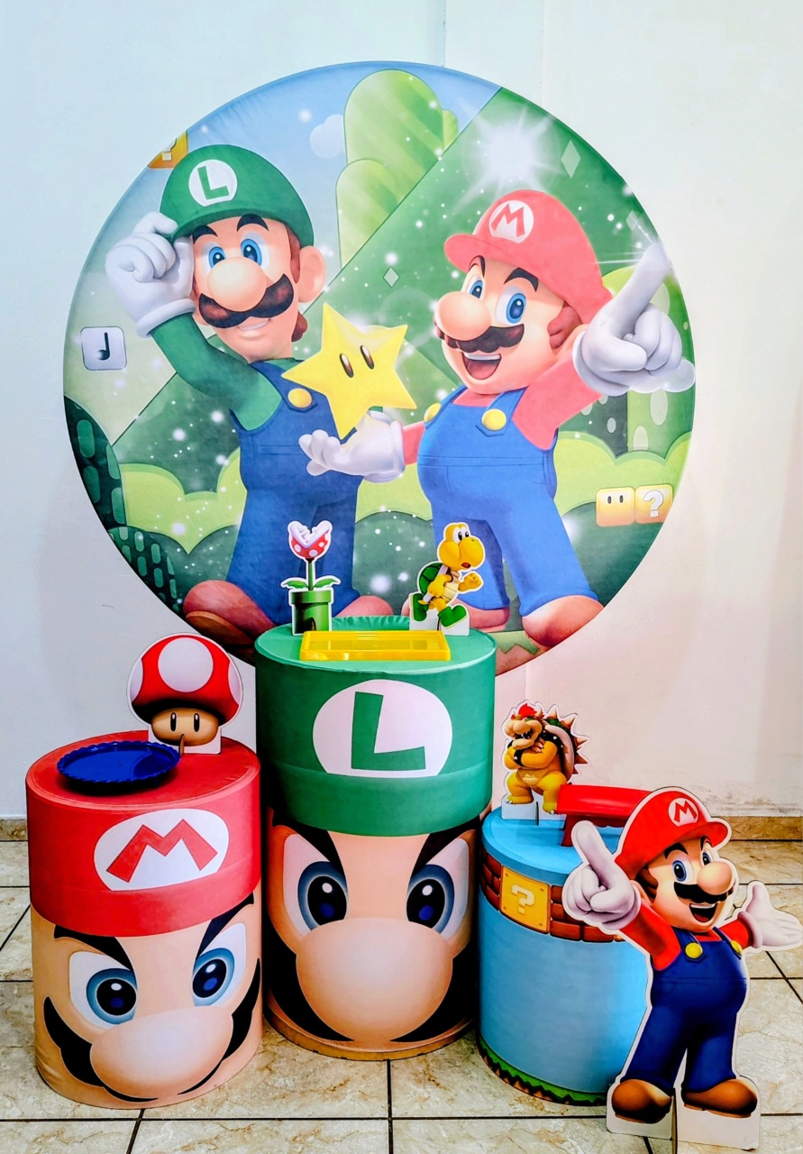 Kit Prata Super Mario  - CARLA CHIESA FESTAS