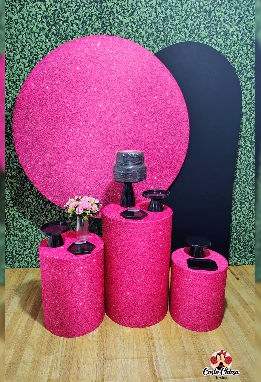 Kit Queridinho Glitter Pink - CARLA CHIESA FESTAS