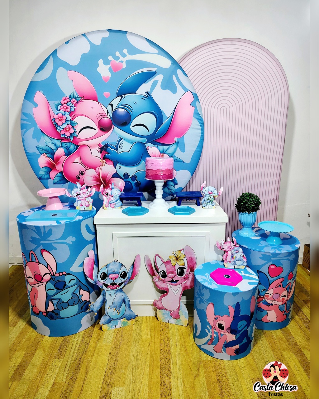 Kit Esmeralda Stitch E Angel  - CARLA CHIESA FESTAS