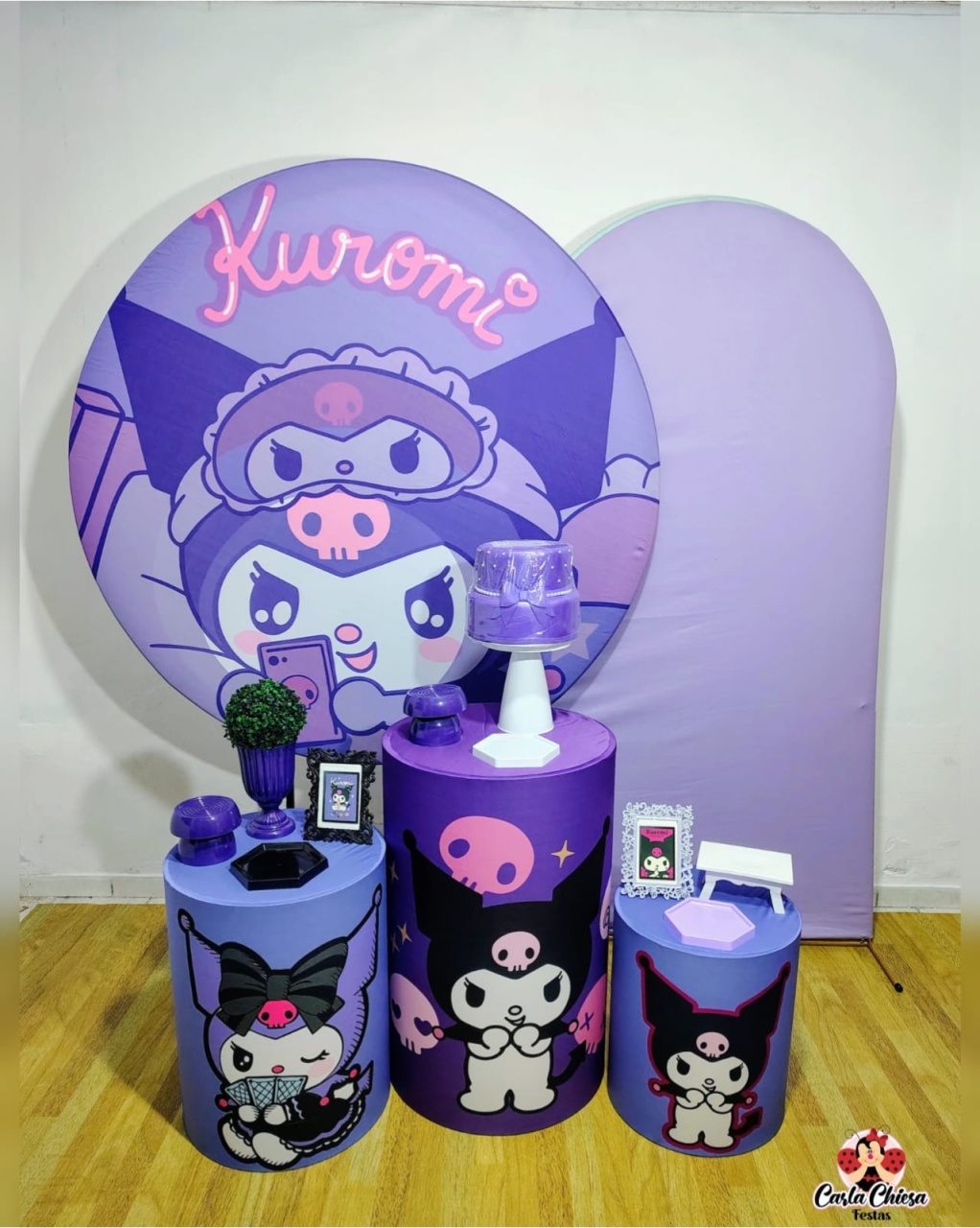 Kit Queridinho Kuromi  - CARLA CHIESA FESTAS