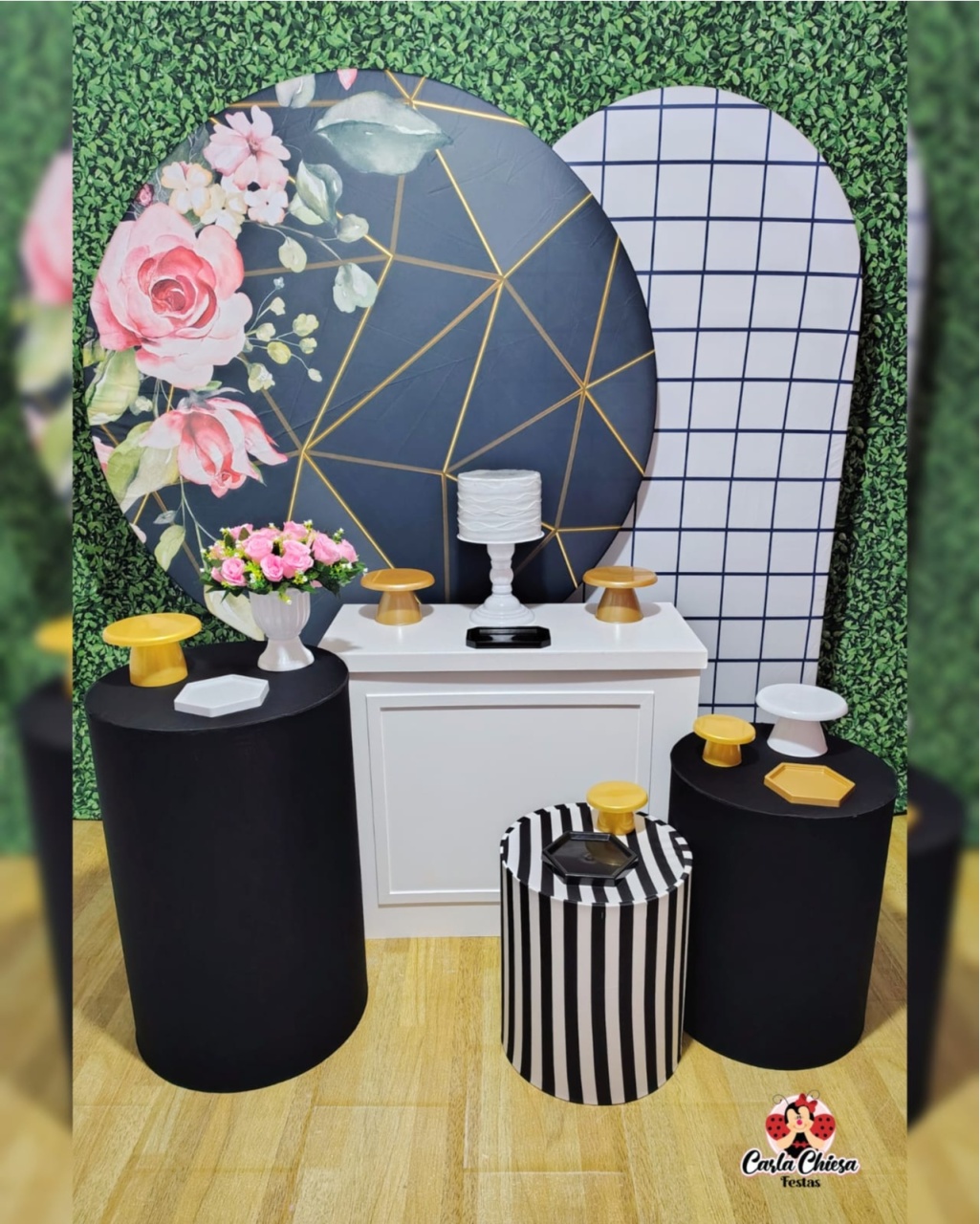 Kit Premium Floral Preto - CARLA CHIESA FESTAS