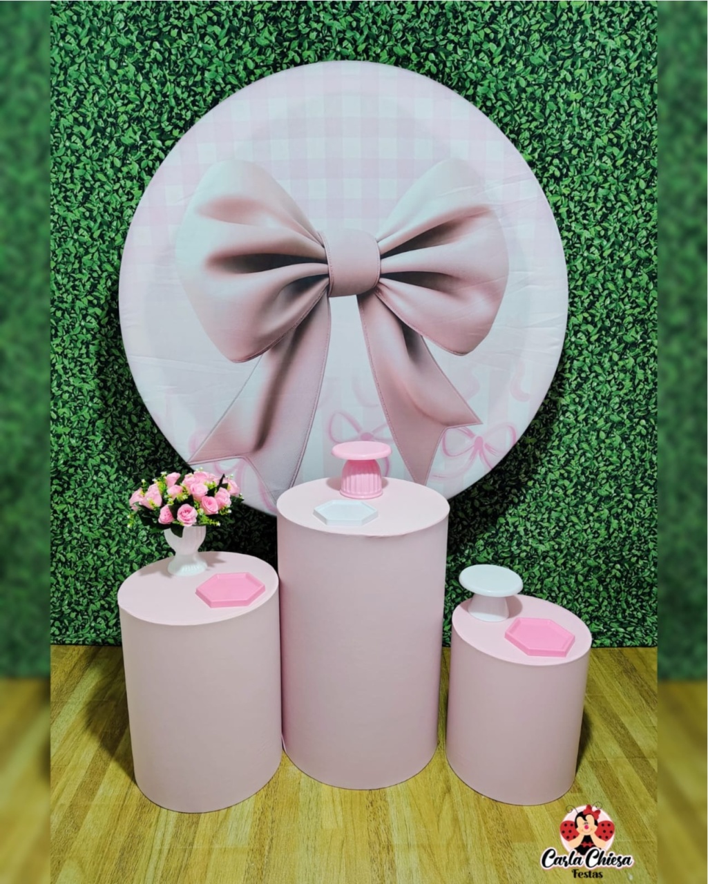 Kit Essencial Laço Rosa - CARLA CHIESA FESTAS