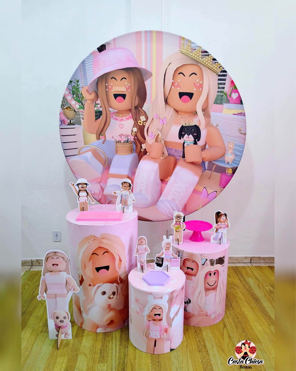 Kit Prata Roblox Rosa - CARLA CHIESA FESTAS