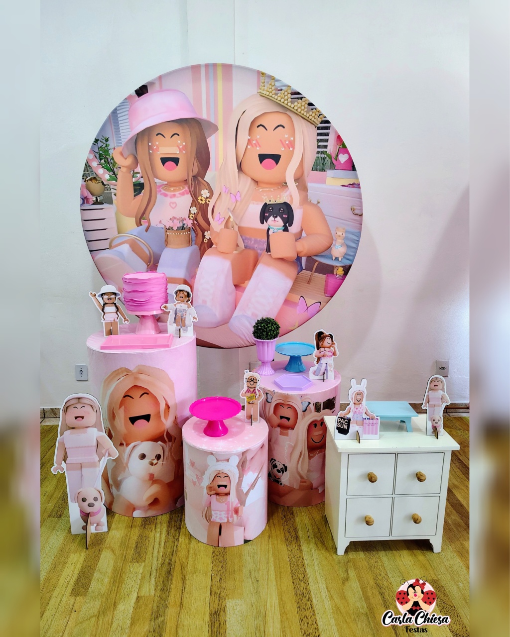 Kit Diamante Roblox Rosa - CARLA CHIESA FESTAS