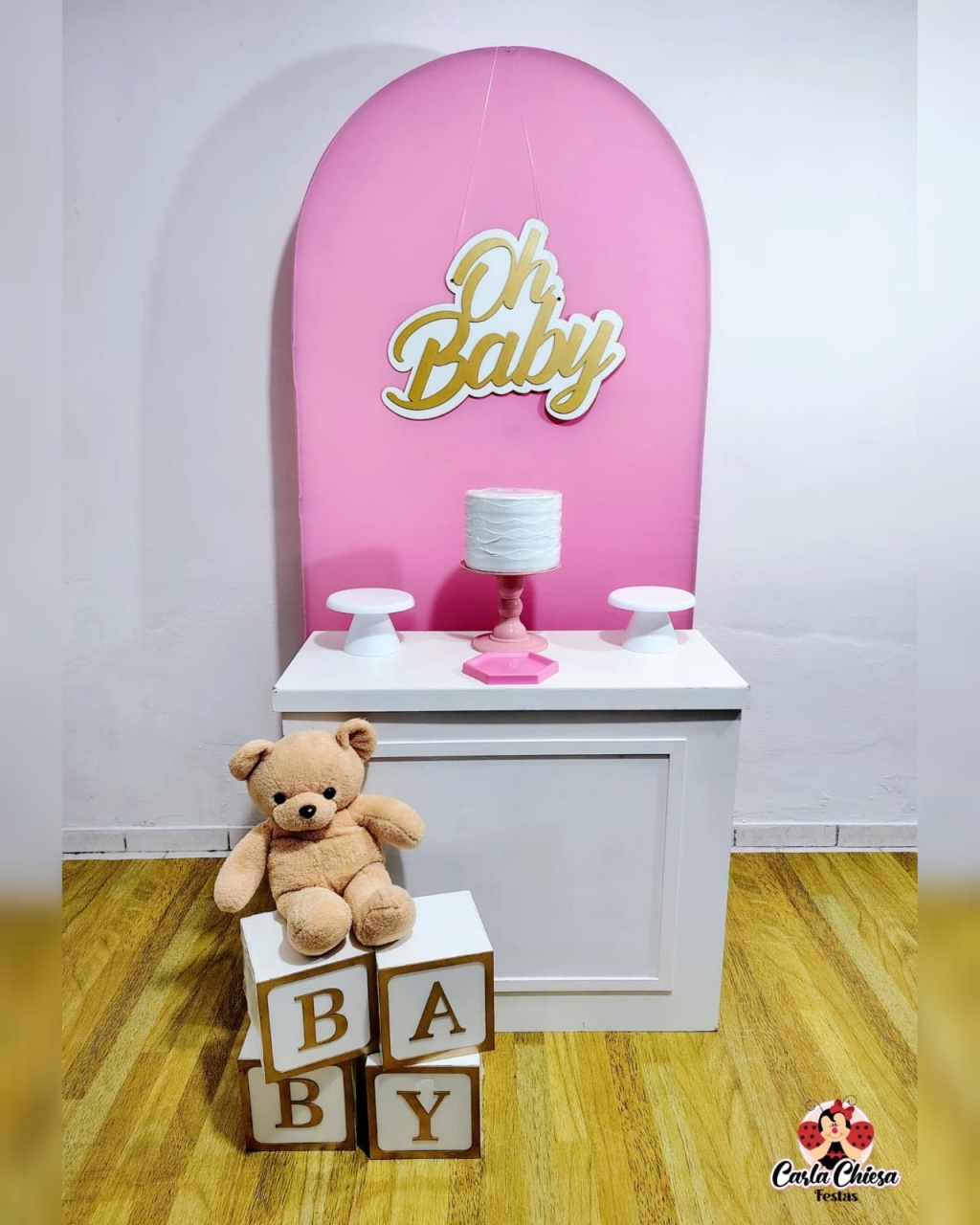 Kit Compacto Oh Baby Rosa  - CARLA CHIESA FESTAS