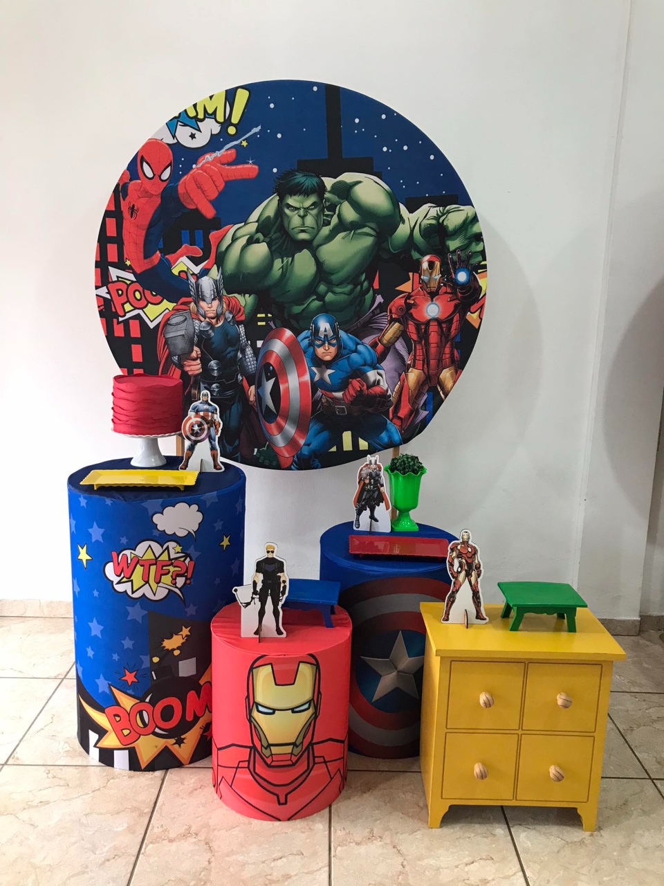 Kit Diamante Vingadores - CARLA CHIESA FESTAS