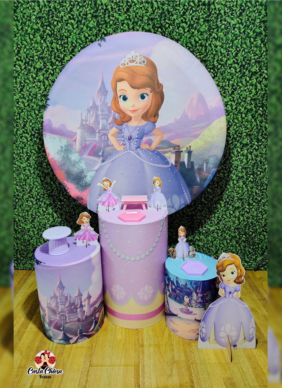 Kit Prata Princesa Sofia - CARLA CHIESA FESTAS
