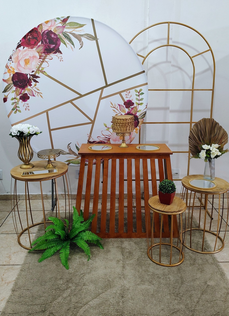 Kit Luxo Floral Marsalla - CARLA CHIESA FESTAS