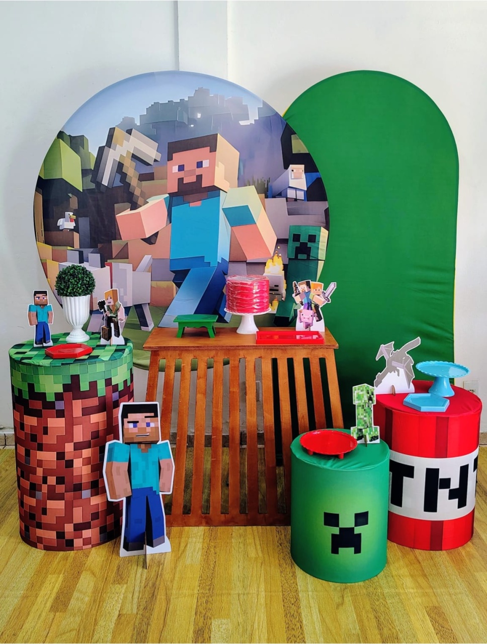 Kit Esmeralda Minecraft C/ Mesa Ripada - CARLA CHIESA FESTAS