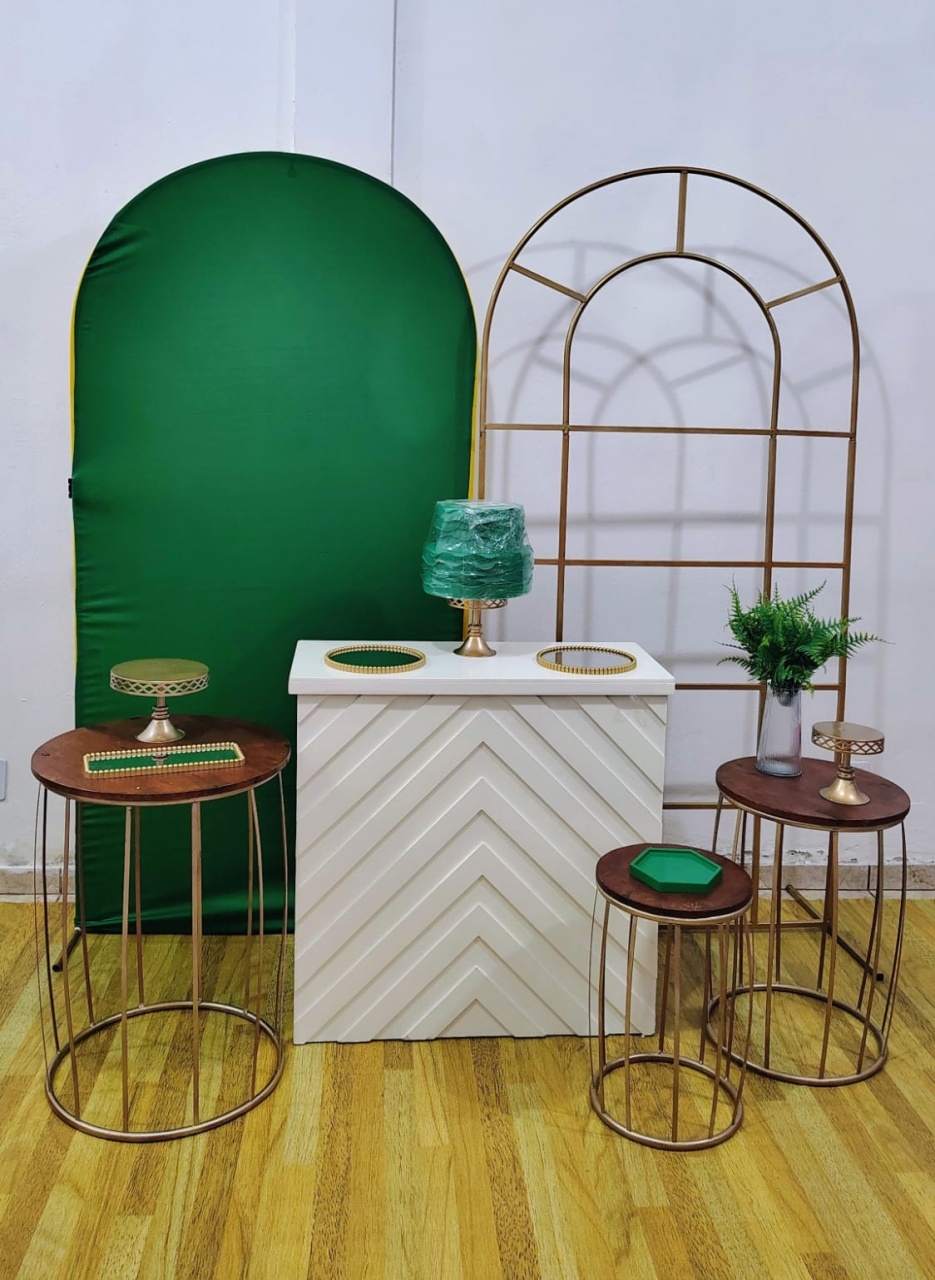 Kit Premium Adulto Verde E Dourado - CARLA CHIESA FESTAS