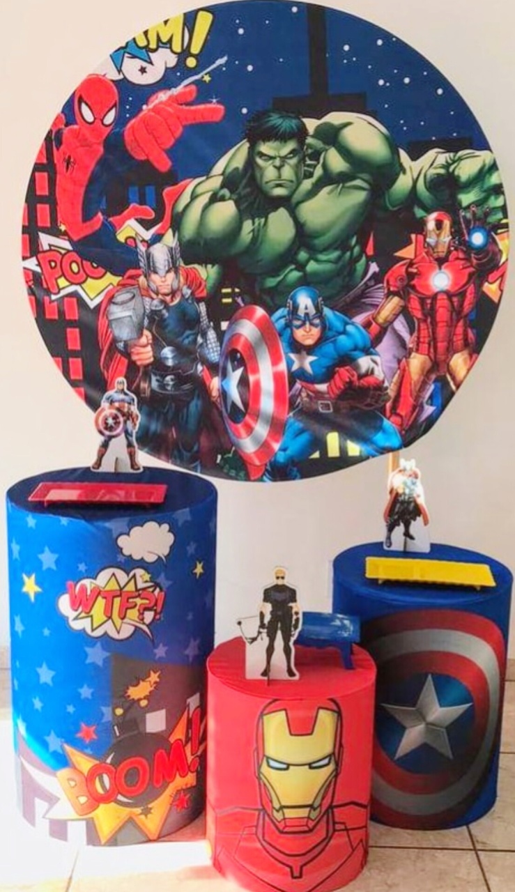 Kit Prata Vingadores - CARLA CHIESA FESTAS