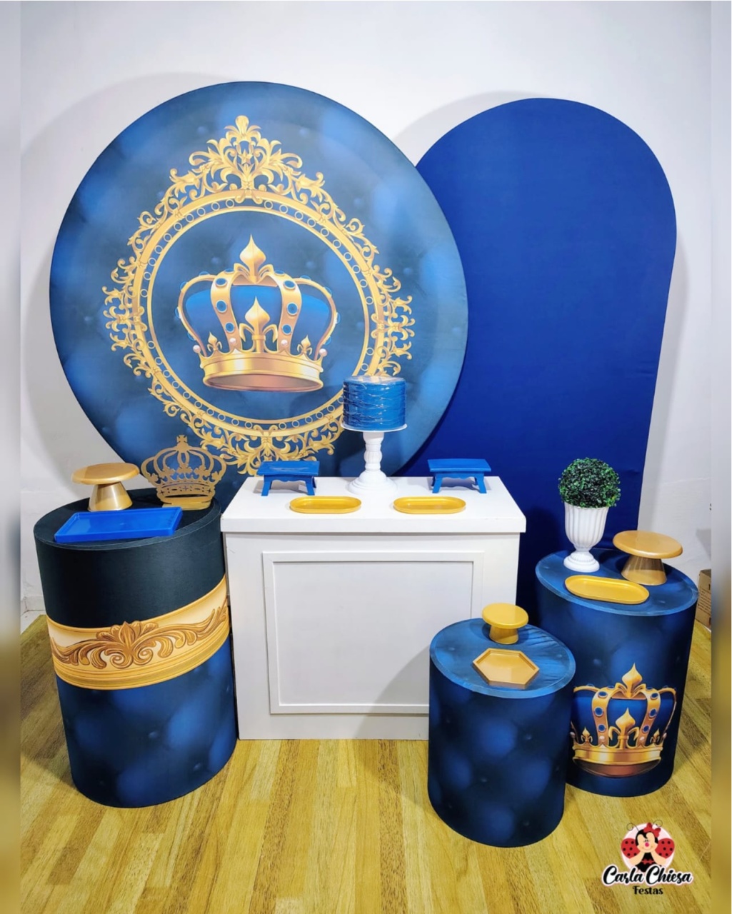 Kit Premium Realeza Azul - CARLA CHIESA FESTAS