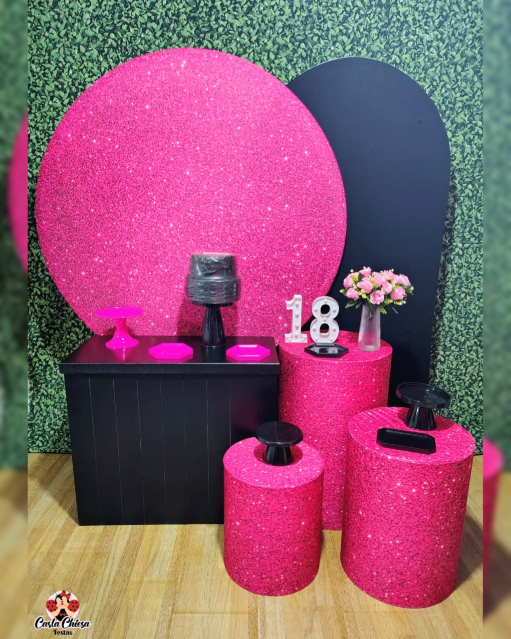 Kit Premium Glitter Pink - CARLA CHIESA FESTAS