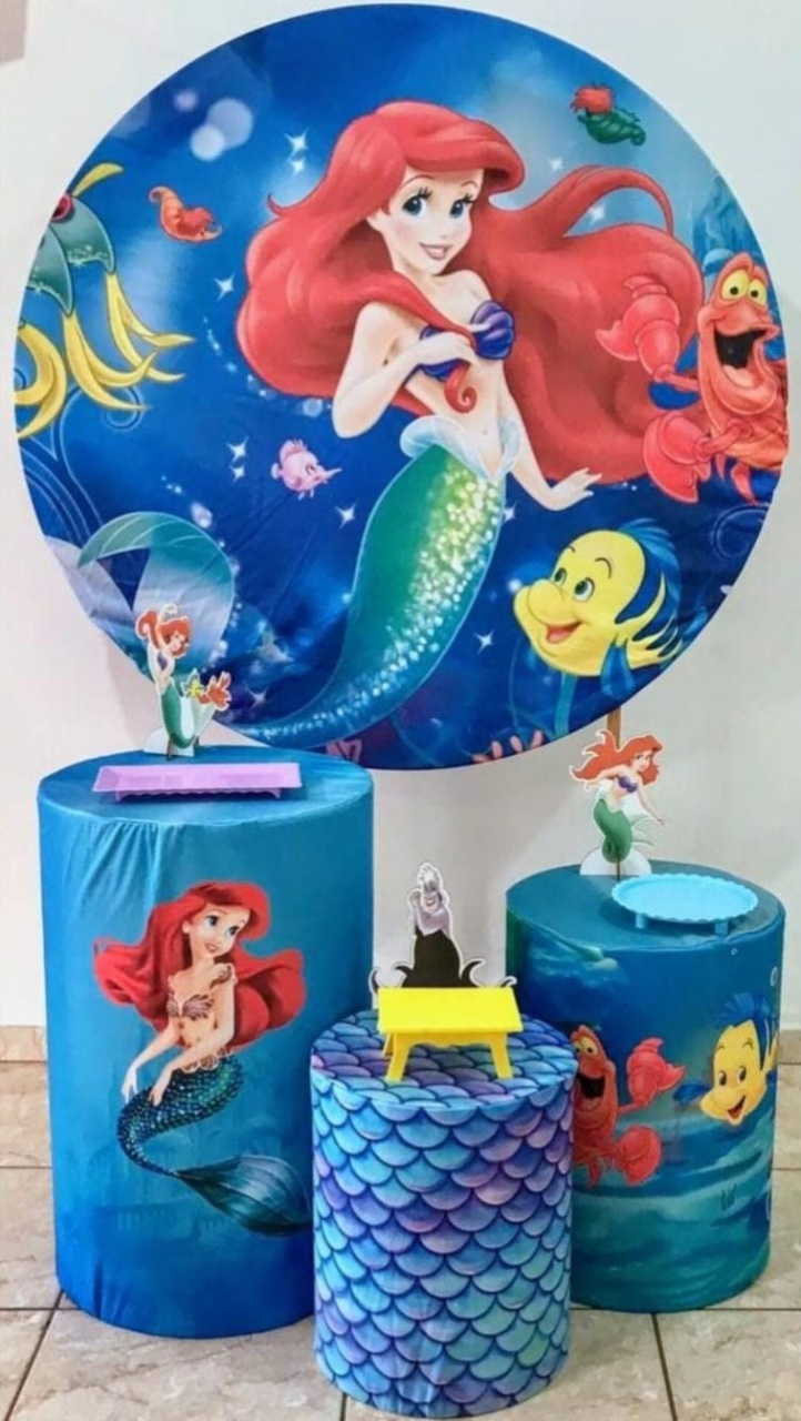 Kit Prata Pequena Sereia  - CARLA CHIESA FESTAS