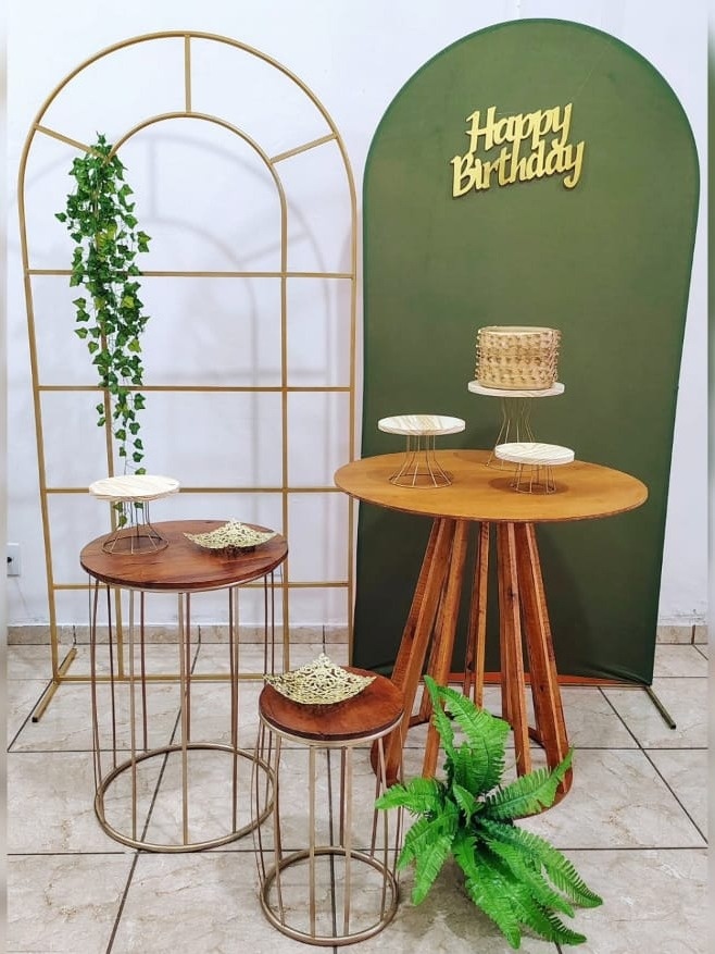 Kit Adulto Dourado E Oliva - CARLA CHIESA FESTAS