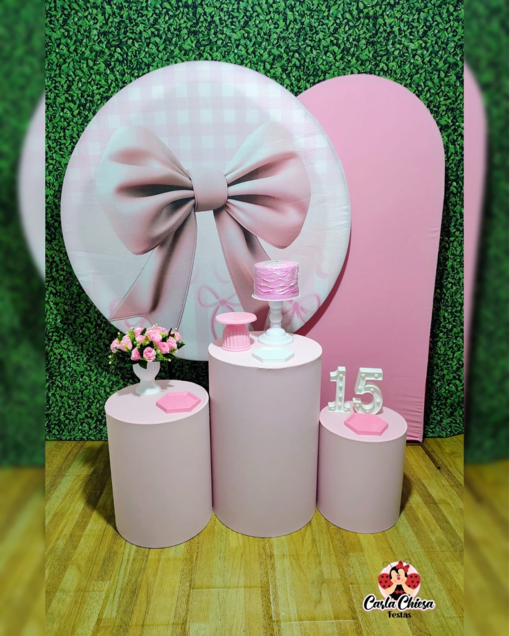 Kit Queridinho Laço Rosa - CARLA CHIESA FESTAS