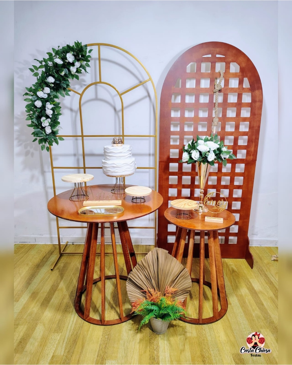 Composição Rústica Luxo Casamento/Noivado/Bodas - CARLA CHIESA FESTAS