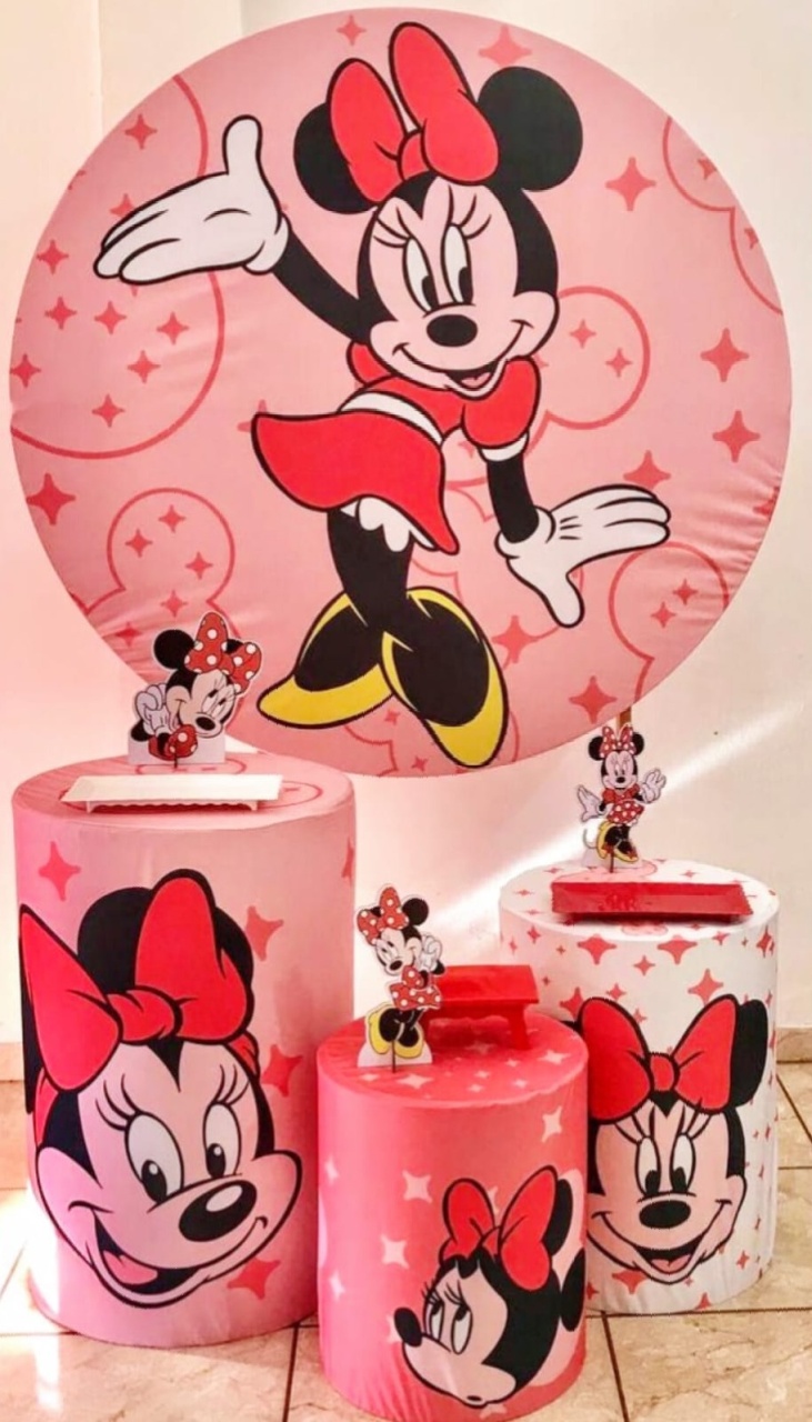 Kit Prata Minnie Vermelha  - CARLA CHIESA FESTAS