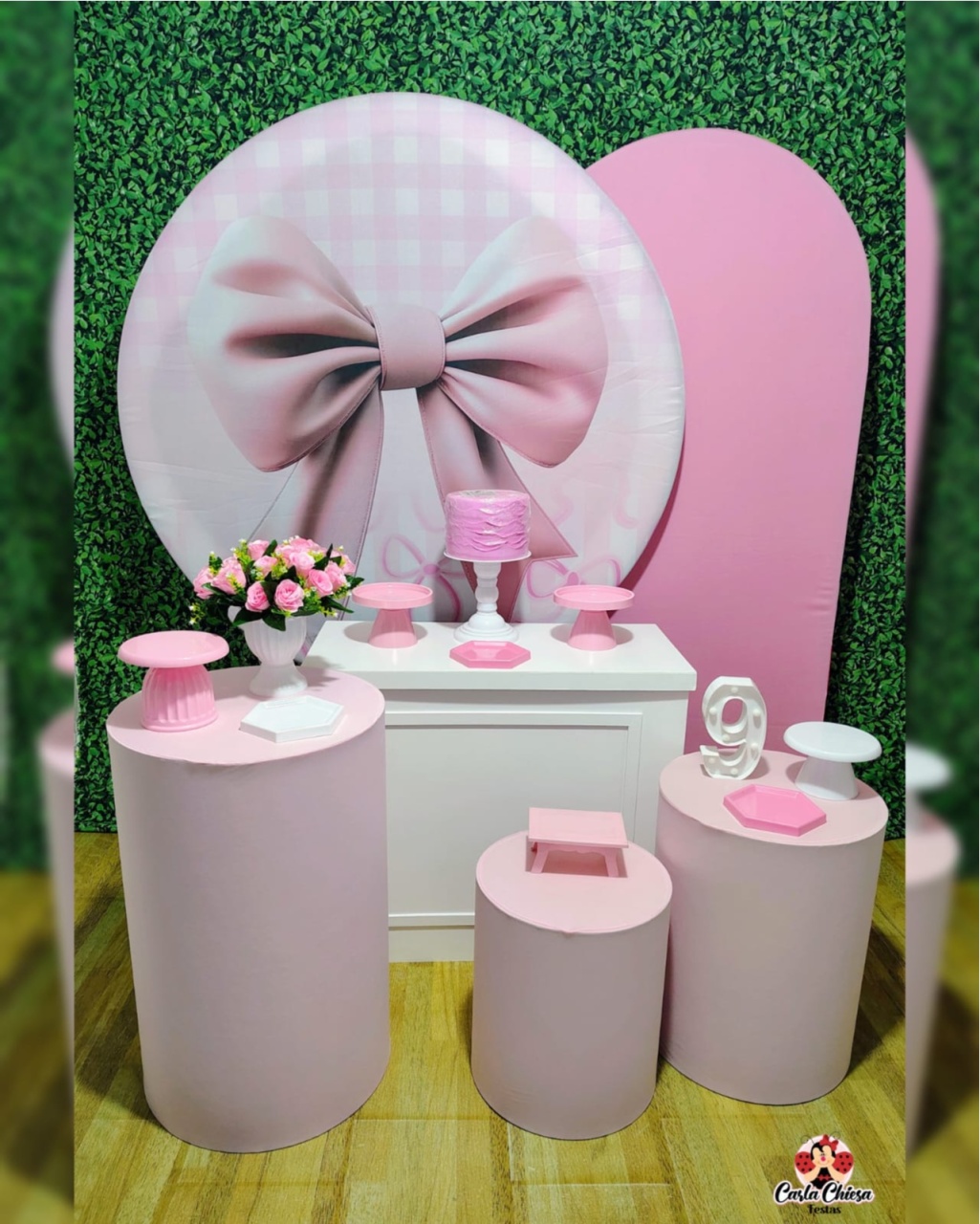 Kit Premium Laço Rosa - CARLA CHIESA FESTAS
