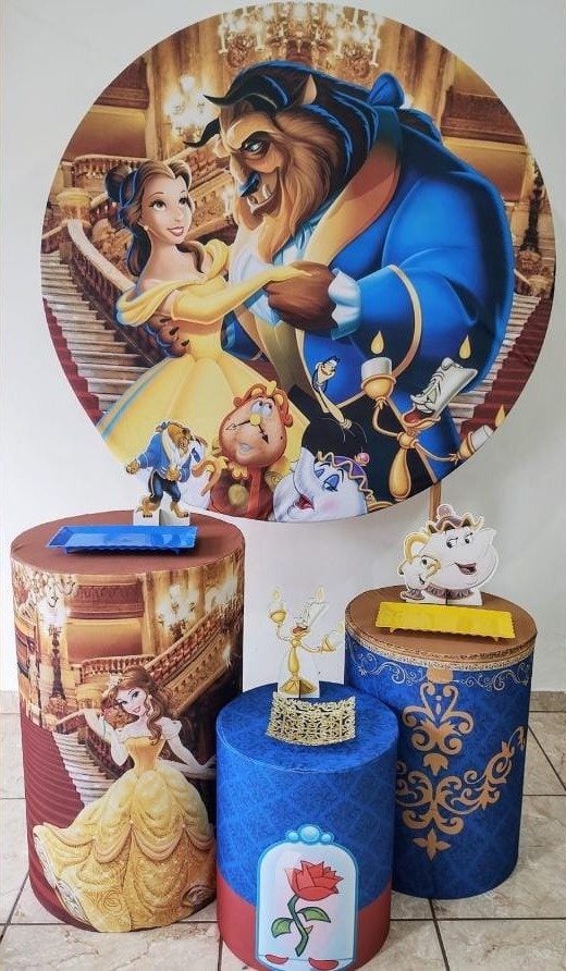 Kit Prata Bela E A Fera - CARLA CHIESA FESTAS