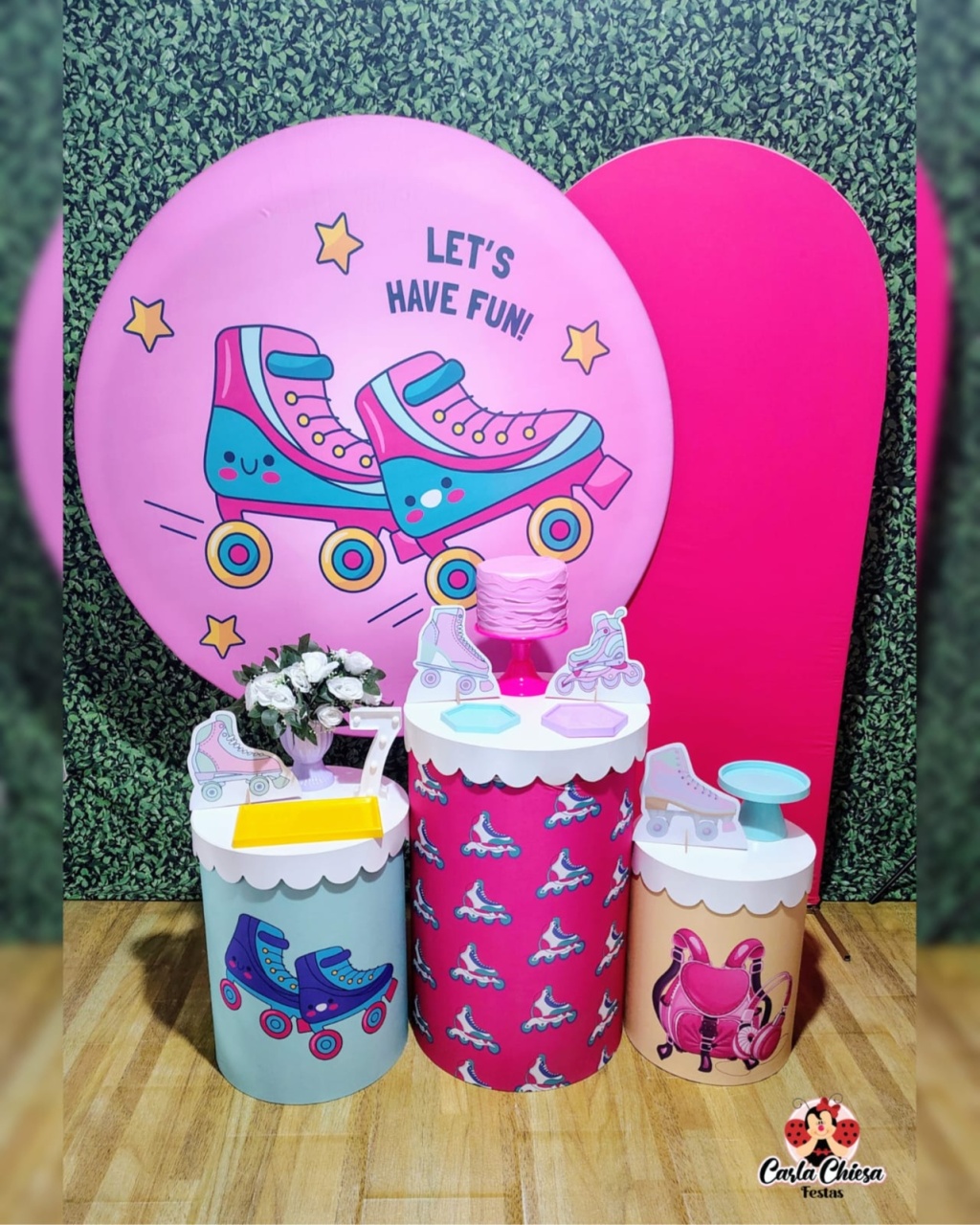 Kit Queridinho Patins C/ Tampos Rendados - CARLA CHIESA FESTAS