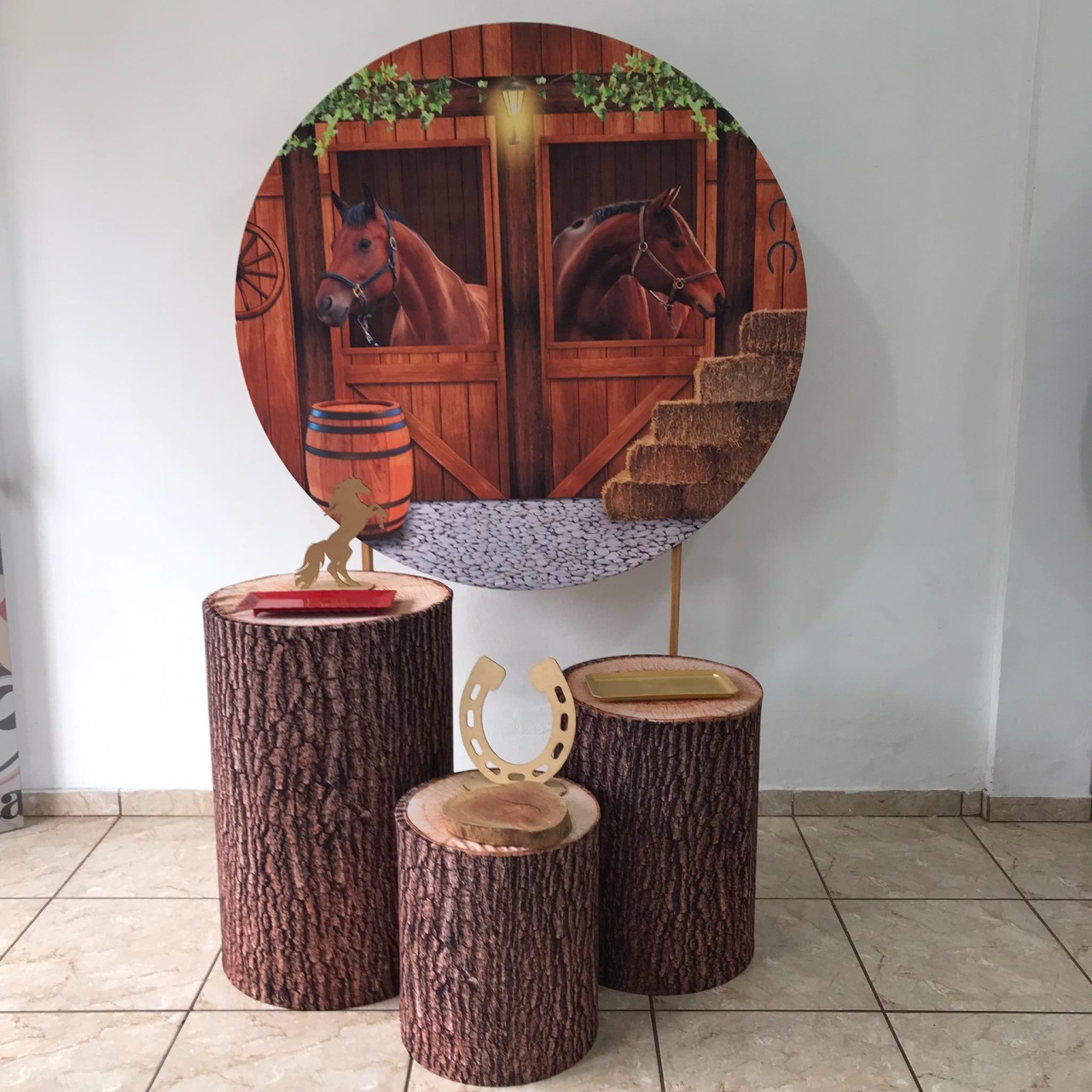 Kit Prata Cavalos / Velho Oeste - CARLA CHIESA FESTAS