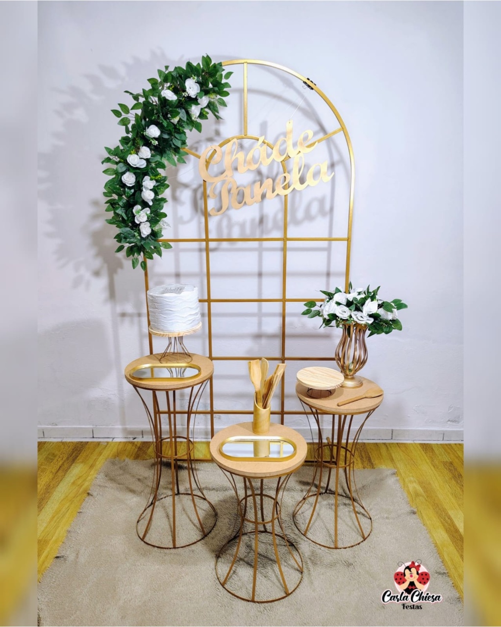 Decoração Chá de Panela/Chá Casa Nova Flores - CARLA CHIESA FESTAS