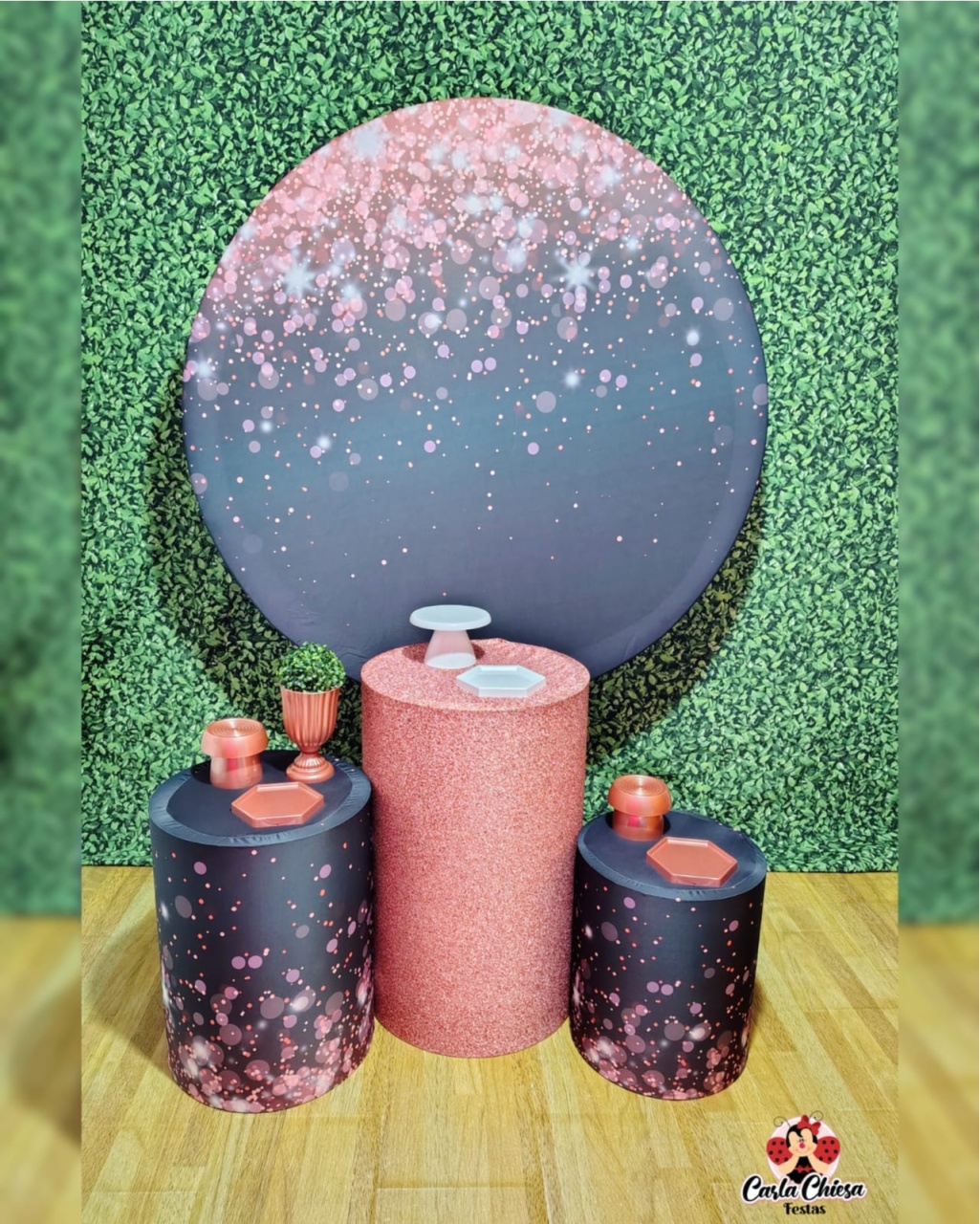 Kit Essencial Glitter Preto - CARLA CHIESA FESTAS
