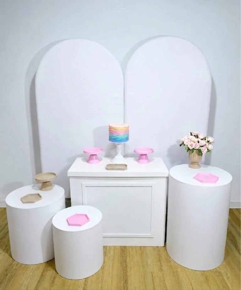 Kit Premium Branco C/ Detalhes Candy - CARLA CHIESA FESTAS